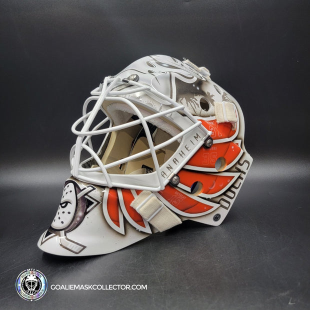 Lukas Dostal Goalie Mask Unsigned 2024 Anaheim Tribute