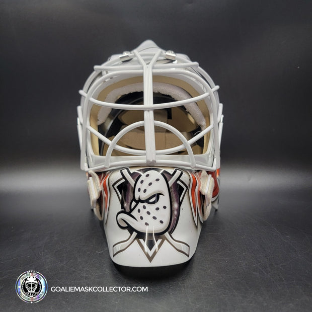 Lukas Dostal Goalie Mask Unsigned 2024 Anaheim Tribute