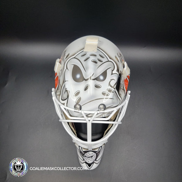 Lukas Dostal Goalie Mask Unsigned 2024 Anaheim Tribute