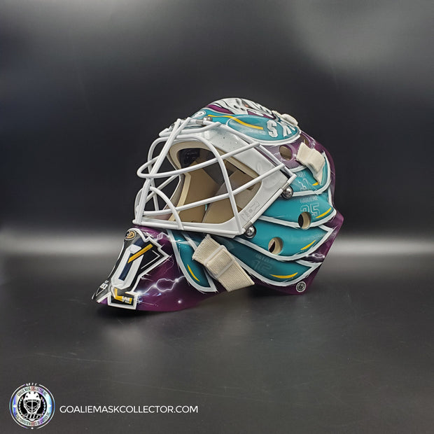 Lukas Dostal Goalie Mask Unsigned Anaheim "Ducks 30th Anniversary" Tribute
