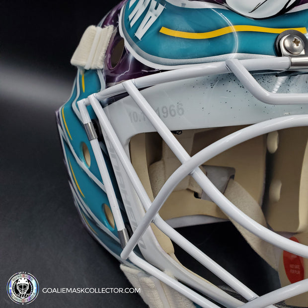 Lukas Dostal Goalie Mask Unsigned Anaheim "Ducks 30th Anniversary" Tribute