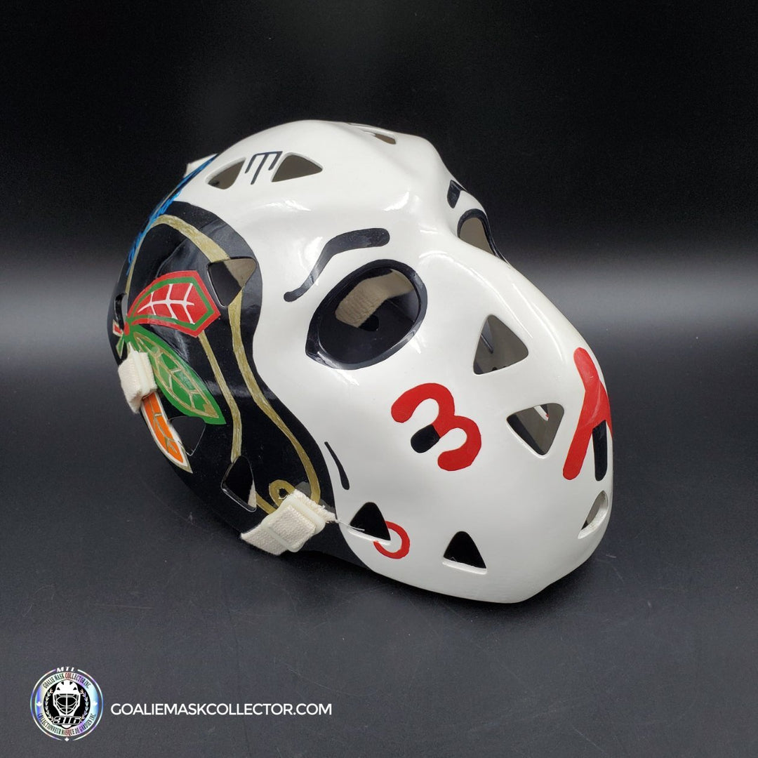 Murray Bannerman Signed Goalie Mask Vintage Chicago V1 Pristine