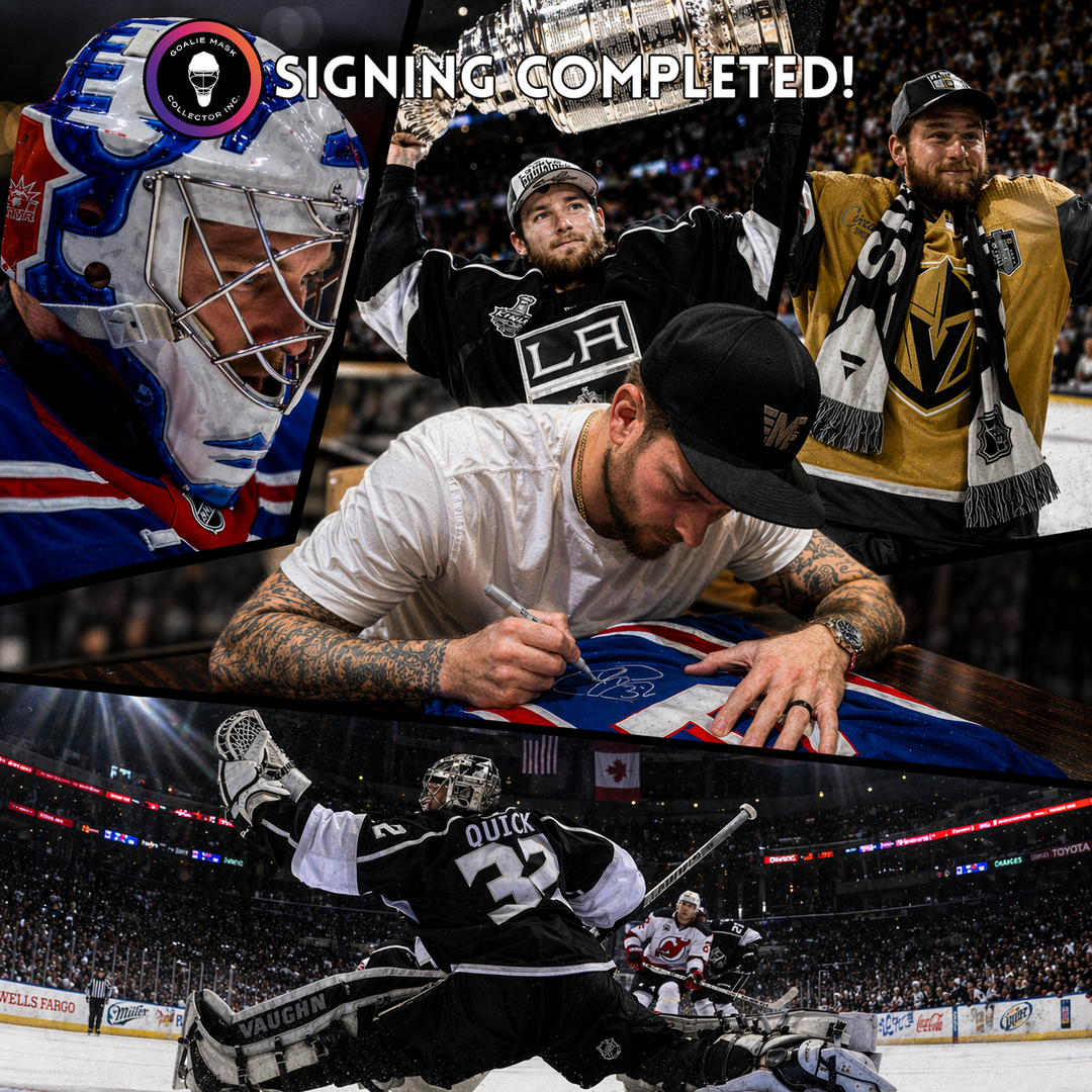 Jonathan Quick Signed Goalie Mask Tribute Signature Edition Autographed- COMPLETED!