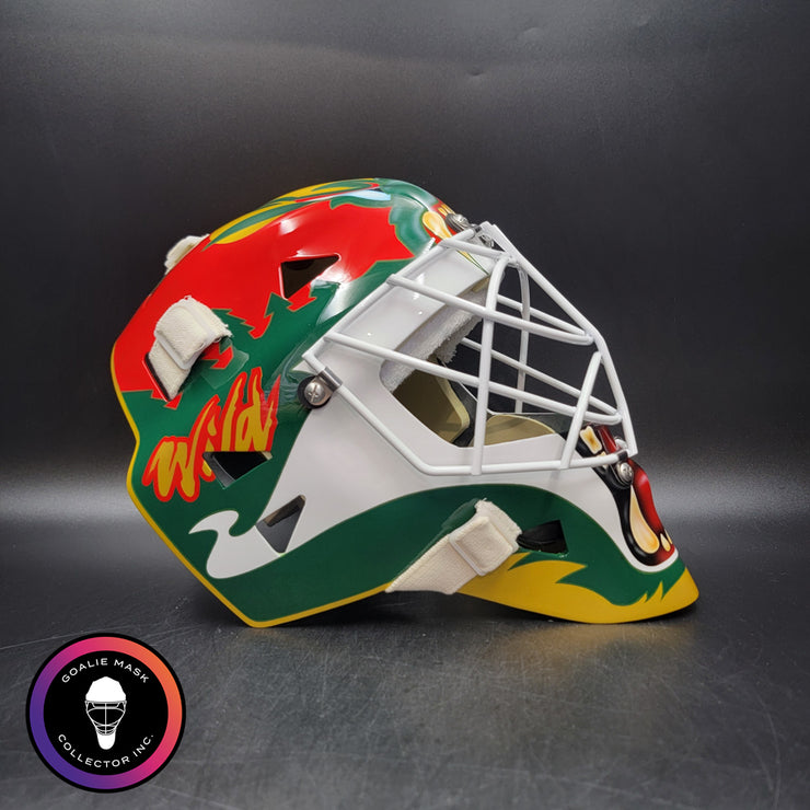 Manny Fernandez Goalie Mask Unsigned Minnesota Tribute – Goalie Mask ...