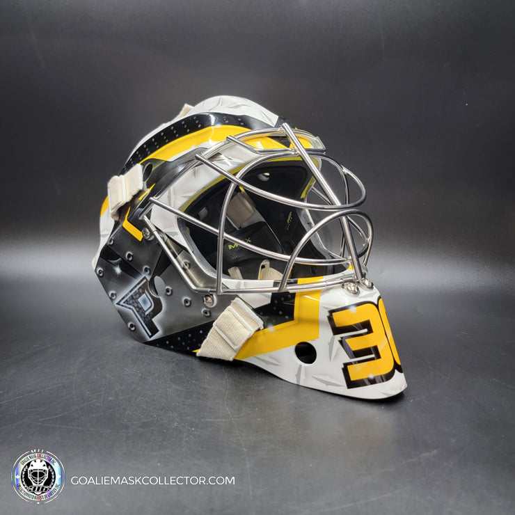 Marc-Andre Fleury Goalie Mask Unsigned 2012-13 Pittsburgh Tribute