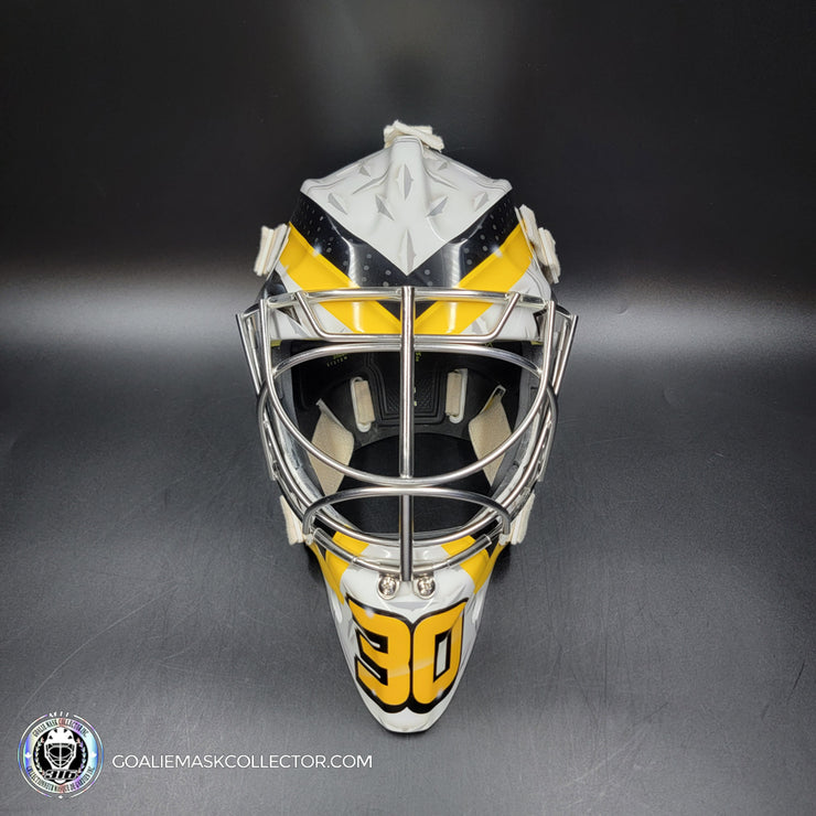 Marc-Andre Fleury Goalie Mask Unsigned 2012-13 Pittsburgh Tribute