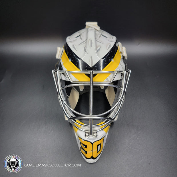 Marc-Andre Fleury Goalie Mask Unsigned 2012-13 Pittsburgh Tribute