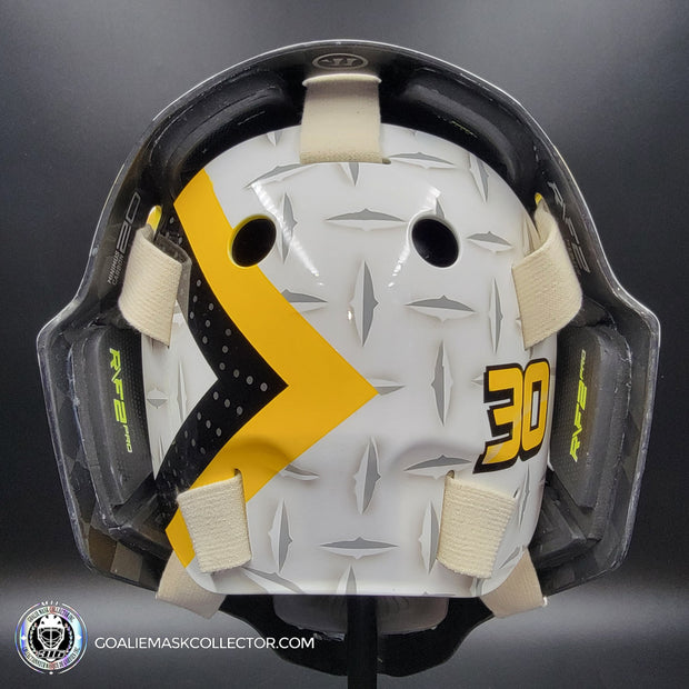 Marc-Andre Fleury Goalie Mask Unsigned 2012-13 Pittsburgh Tribute