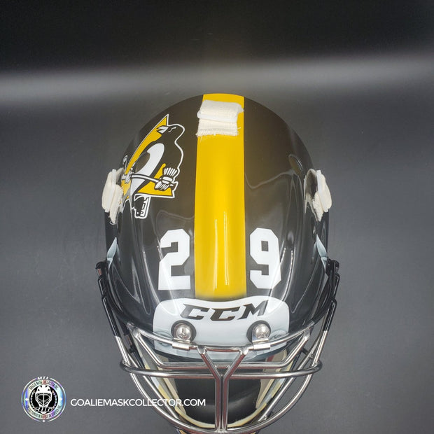 Marc-Andre Fleury Goalie Mask Unsigned 2014 Stadium Series Tribute
