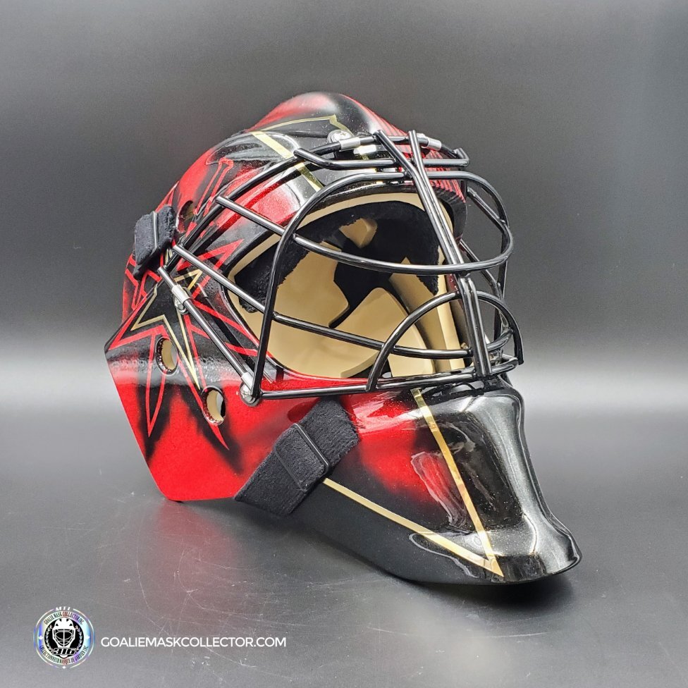 Marc-Andre Fleury Goalie Mask Unsigned 2021 Las Vegas Reverse Retro Tribute