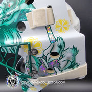 Marc-Andre Fleury Goalie Mask Unsigned 2024-25 Minnesota FINAL Season V2 White Tribute