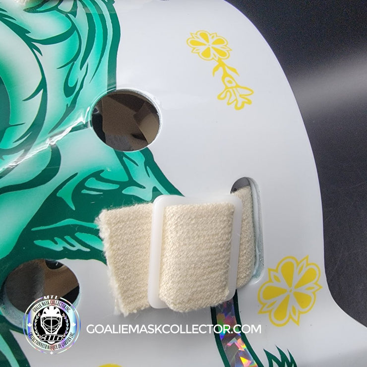 Marc-Andre Fleury Goalie Mask Unsigned 2024-25 Minnesota FINAL Season V2 White Tribute