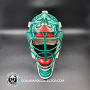 Marc-Andre Fleury Goalie Mask Unsigned 2024-25 Minnesota FINAL Season V2 White Tribute
