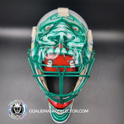 Marc-Andre Fleury Goalie Mask Unsigned 2024-25 Minnesota FINAL Season V2 White Tribute