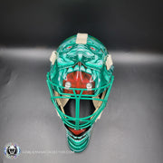 Marc-Andre Fleury Goalie Mask Unsigned 2024-25 Minnesota FINAL Season V1 Green Tribute