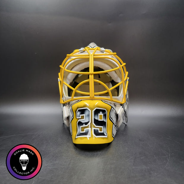 Marc-Andre Fleury Goalie Mask Unsigned 2025-26 Pittsburgh FINAL MASK Tribute