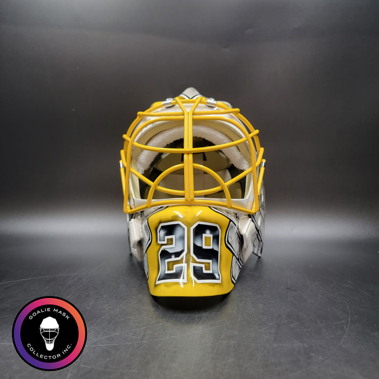 Marc-Andre Fleury Goalie Mask Unsigned 2025-26 Pittsburgh FINAL MASK Tribute