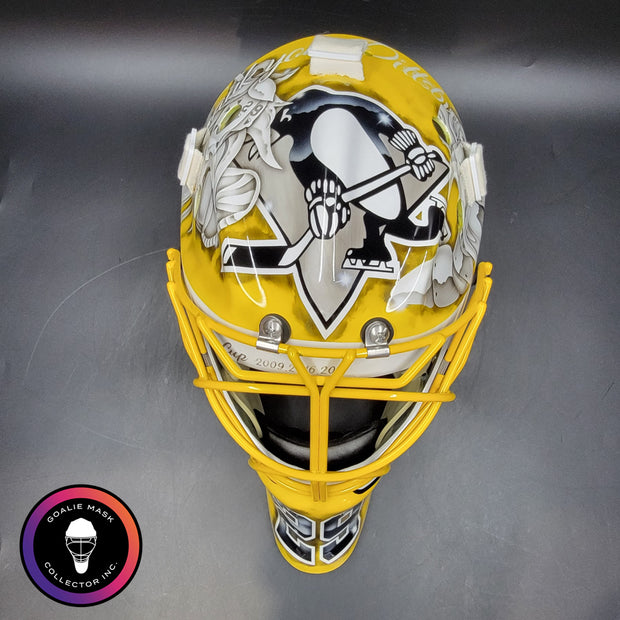 Marc-Andre Fleury Goalie Mask Unsigned 2025-26 Pittsburgh FINAL MASK Tribute