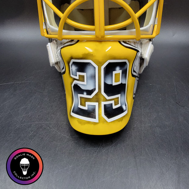 Marc-Andre Fleury Goalie Mask Unsigned 2025-26 Pittsburgh FINAL MASK Tribute