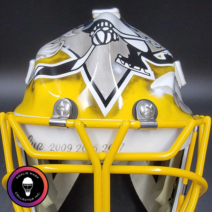 Marc-Andre Fleury Goalie Mask Unsigned 2025-26 Pittsburgh FINAL MASK Tribute