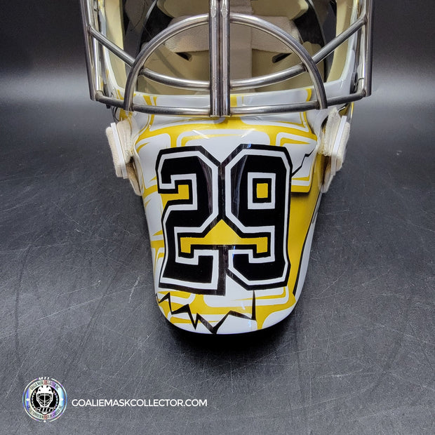 Marc-Andre Fleury Goalie Mask Unsigned Pittsburgh 2009 CUP Edition Tribute
