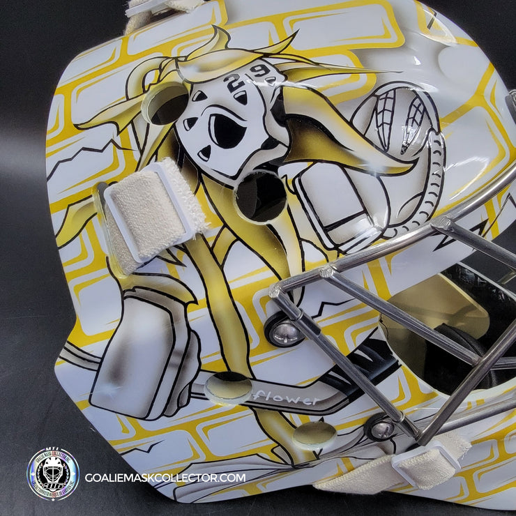 Marc-Andre Fleury Goalie Mask Unsigned Pittsburgh 2009 CUP Edition Tribute