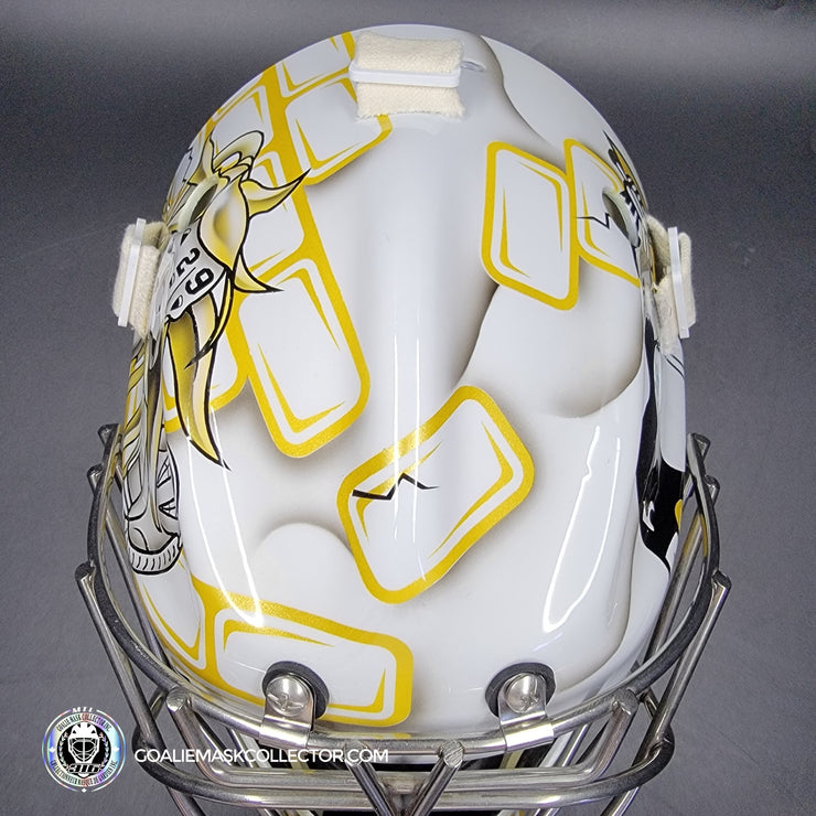 Marc-Andre Fleury Goalie Mask Unsigned Pittsburgh 2009 CUP Edition Tribute