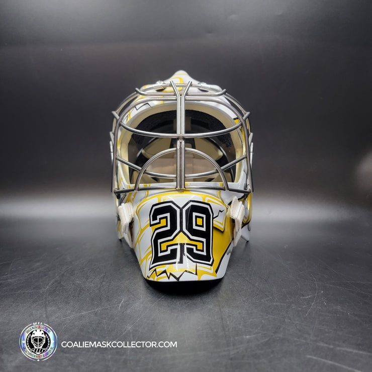 Marc-Andre Fleury Goalie Mask Unsigned Pittsburgh 2009 CUP Edition Tribute