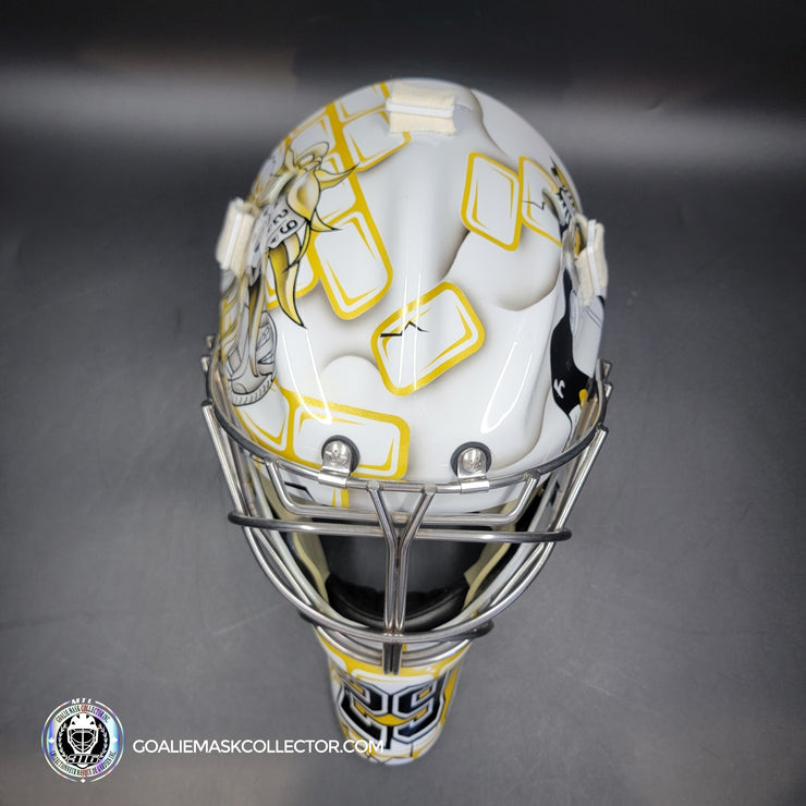 Marc-Andre Fleury Goalie Mask Unsigned Pittsburgh 2009 CUP Edition Tribute