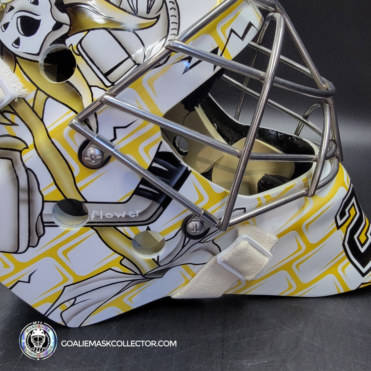Marc-Andre Fleury Goalie Mask Unsigned Pittsburgh 2009 CUP Edition Tribute
