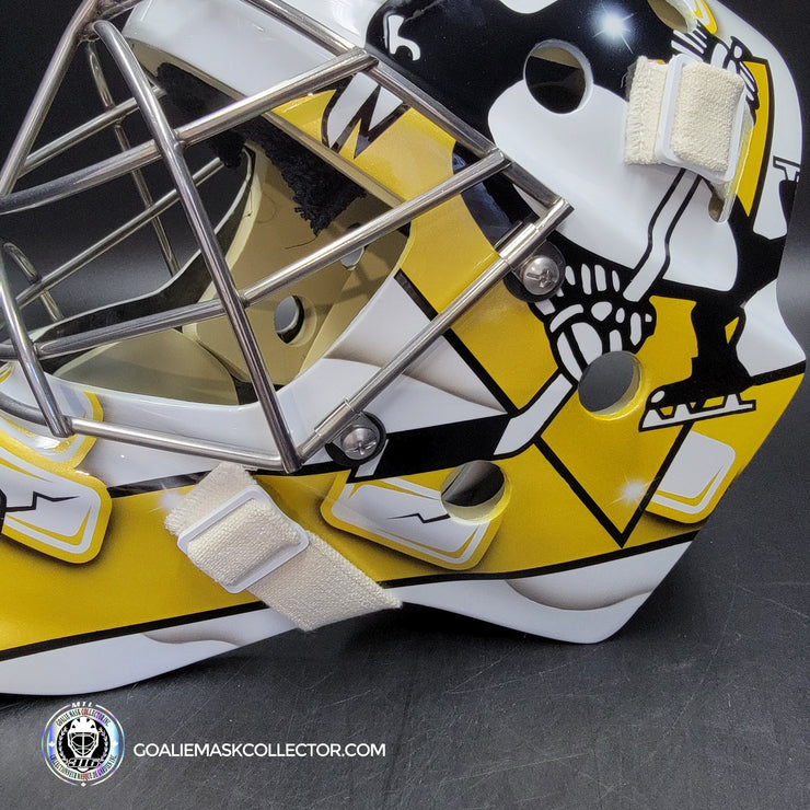 Marc-Andre Fleury Goalie Mask Unsigned Pittsburgh 2009 CUP Edition Tribute