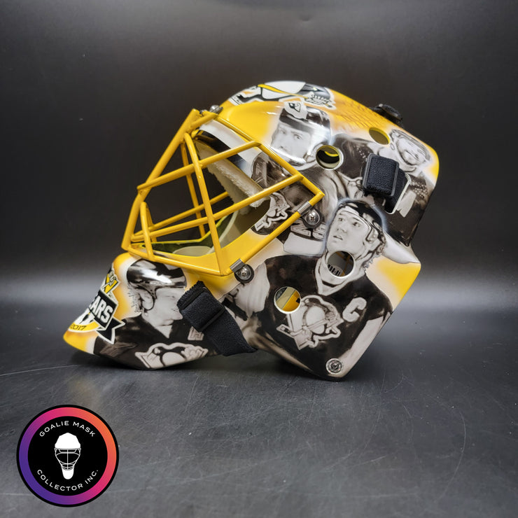 Marc-Andre Fleury Goalie Mask Unsigned Pittsburgh 50th Anniversary Tribute