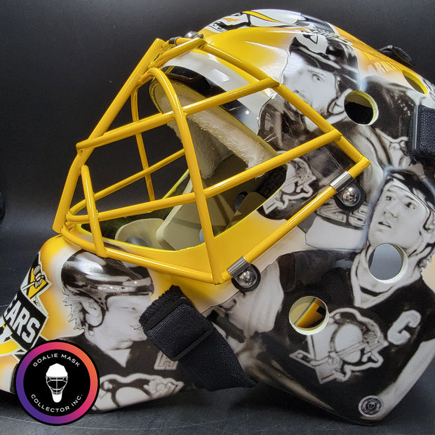 Marc-Andre Fleury Goalie Mask Unsigned Pittsburgh 50th Anniversary Tribute