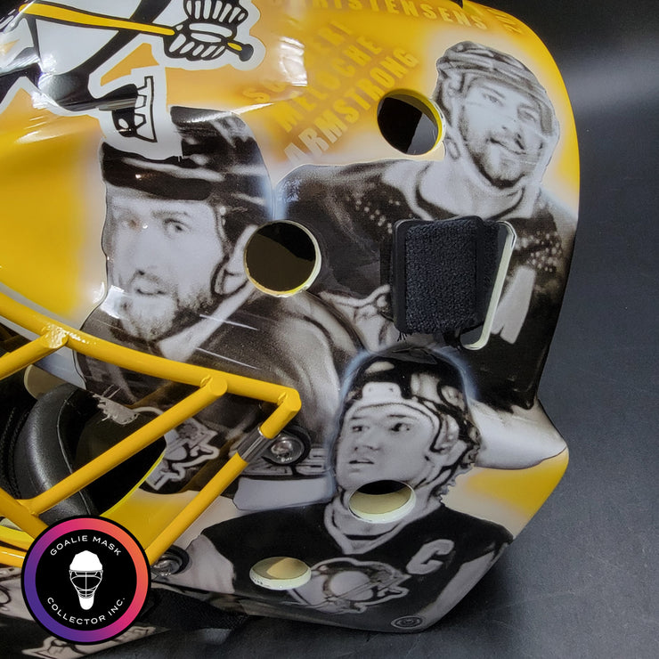 Marc-Andre Fleury Goalie Mask Unsigned Pittsburgh 50th Anniversary Tribute