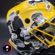 Marc-Andre Fleury Goalie Mask Unsigned Pittsburgh 50th Anniversary Tribute