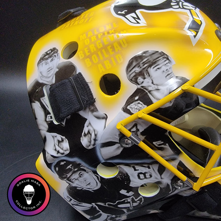 Marc-Andre Fleury Goalie Mask Unsigned Pittsburgh 50th Anniversary Tribute