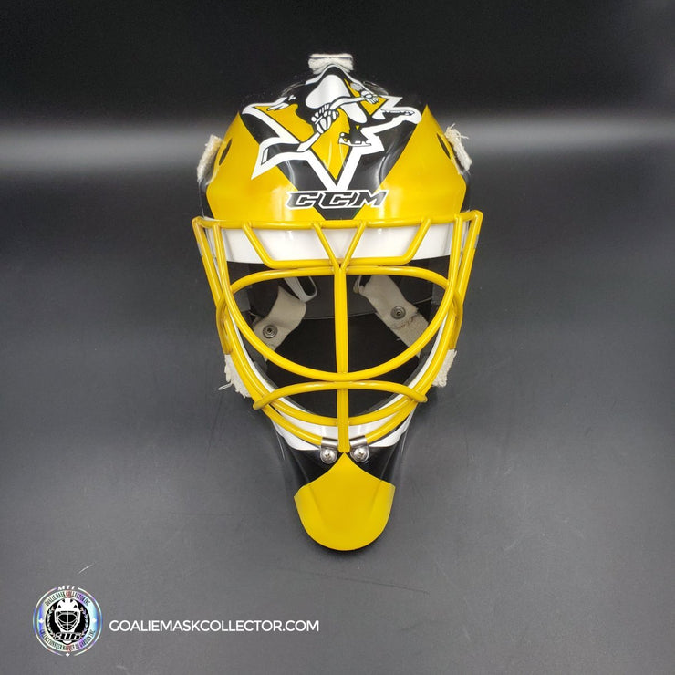 Marc-Andre Fleury Unsigned Goalie Mask Tom Barrasso Tribute