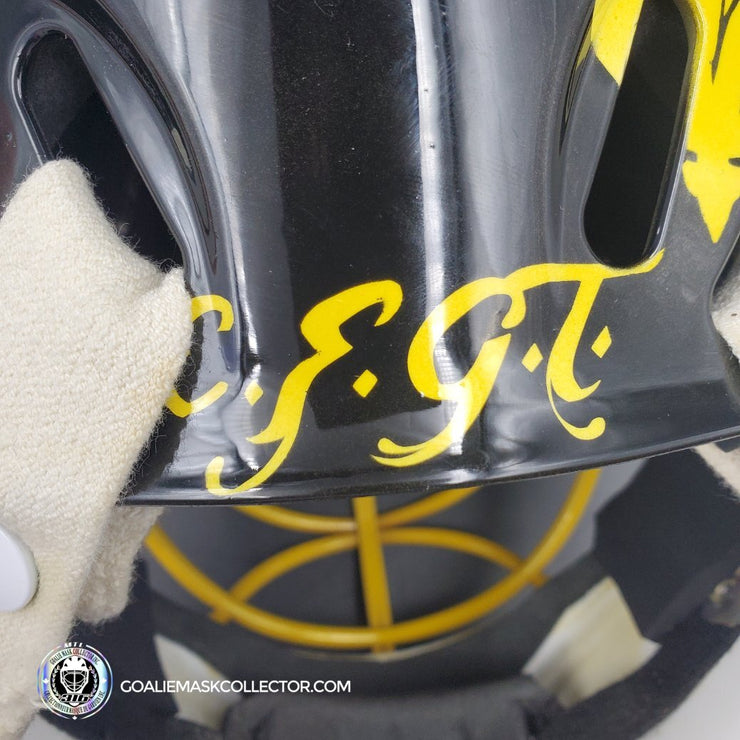 Marc-Andre Fleury Unsigned Goalie Mask Tom Barrasso Tribute