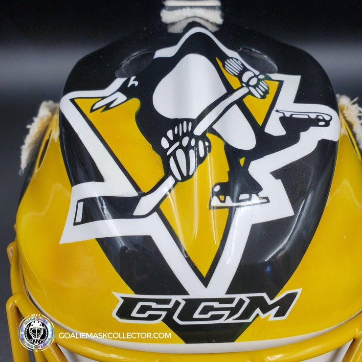 Marc-Andre Fleury Unsigned Goalie Mask Tom Barrasso Tribute