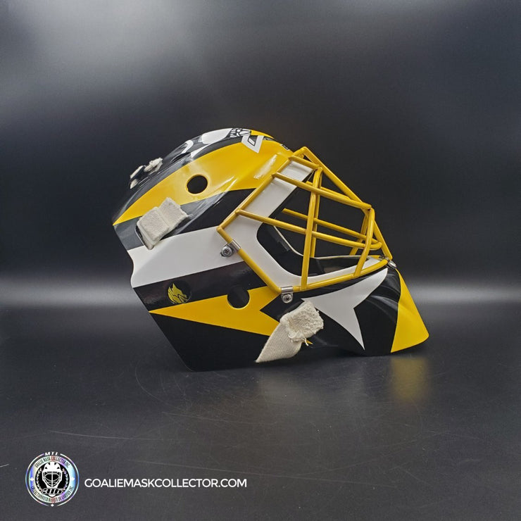 Marc-Andre Fleury Unsigned Goalie Mask Tom Barrasso Tribute