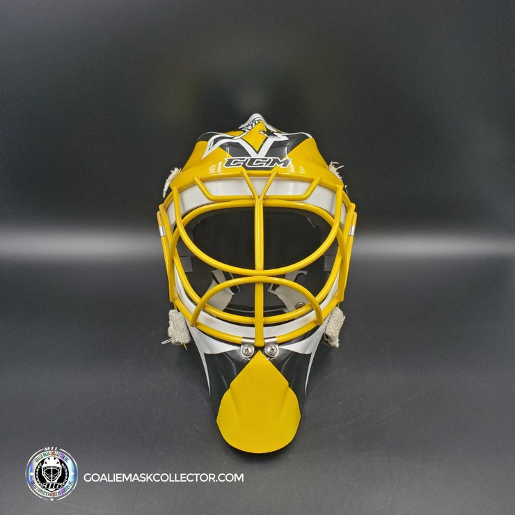 Marc-Andre Fleury Unsigned Goalie Mask Tom Barrasso Tribute