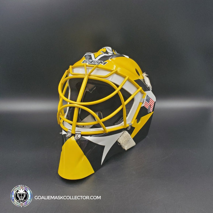 Marc-Andre Fleury Unsigned Goalie Mask Tom Barrasso Tribute