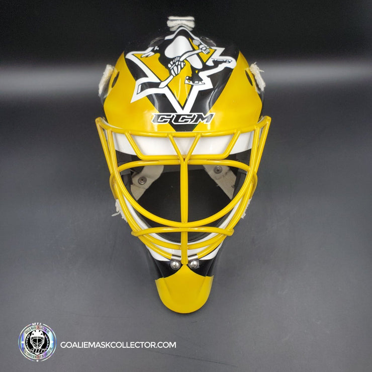 Marc-Andre Fleury Unsigned Goalie Mask Tom Barrasso Tribute