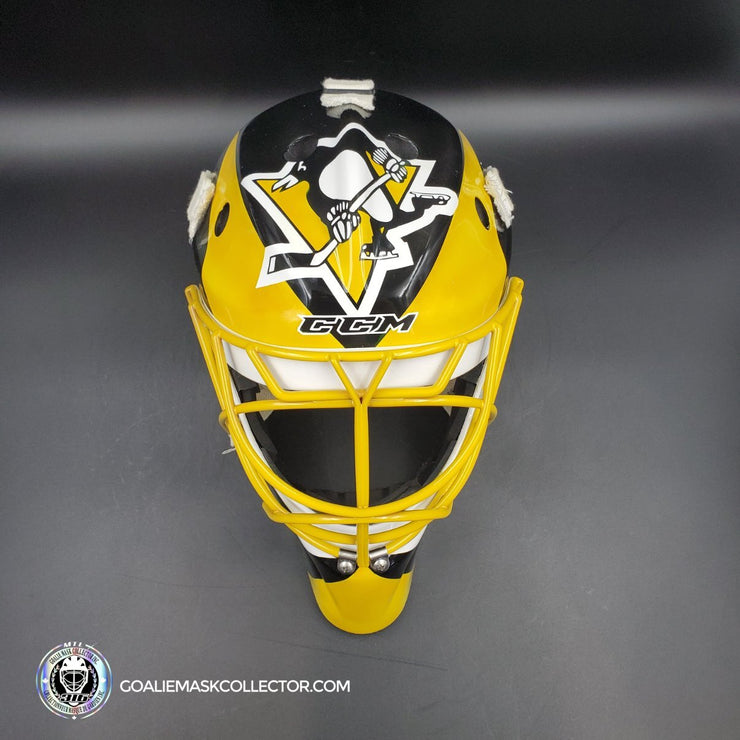 Marc-Andre Fleury Unsigned Goalie Mask Tom Barrasso Tribute