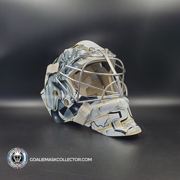 Marc-Andre Fleury Goalie Mask Unsigned 2010 Pittsburgh Tribute