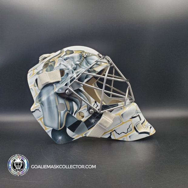 Marc-Andre Fleury Goalie Mask Unsigned 2010 Pittsburgh Tribute