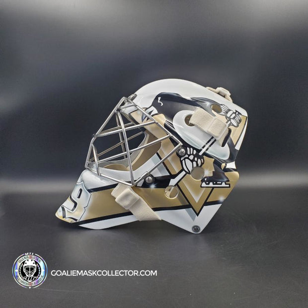 Marc-Andre Fleury Goalie Mask Unsigned 2010 Pittsburgh Tribute