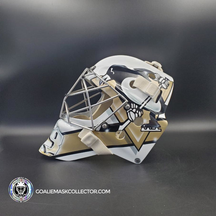 Marc-Andre Fleury Goalie Mask Unsigned 2010 Pittsburgh Tribute