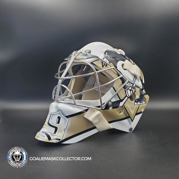 Marc-Andre Fleury Goalie Mask Unsigned 2010 Pittsburgh Tribute