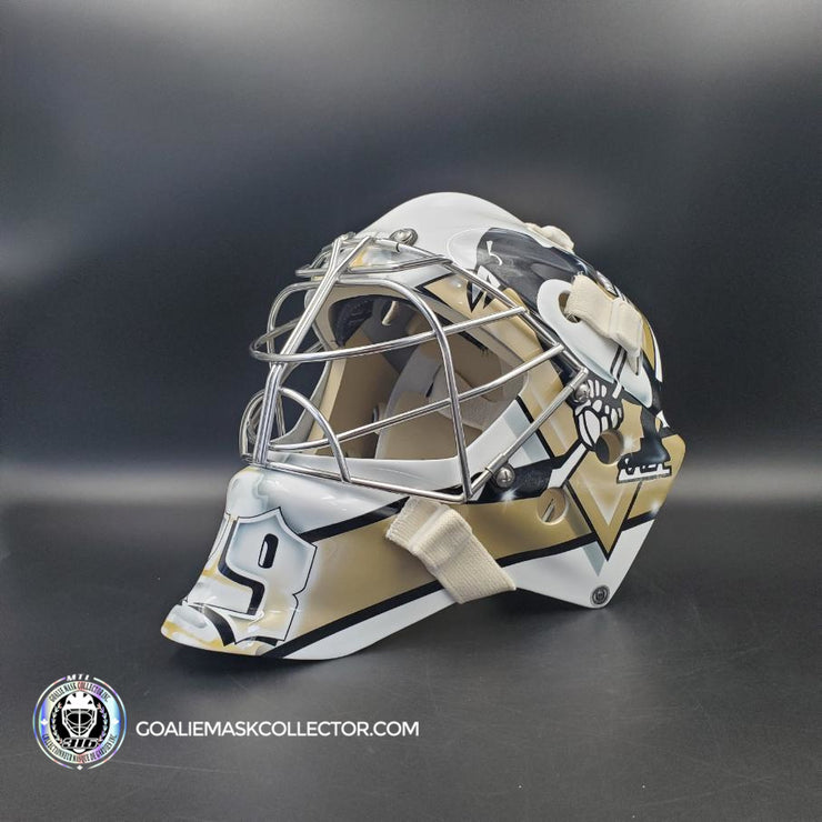 Marc-Andre Fleury Goalie Mask Unsigned 2010 Pittsburgh Tribute